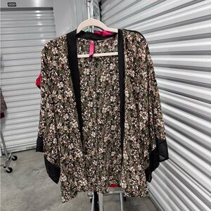 Floral Print Kimono | size 1X